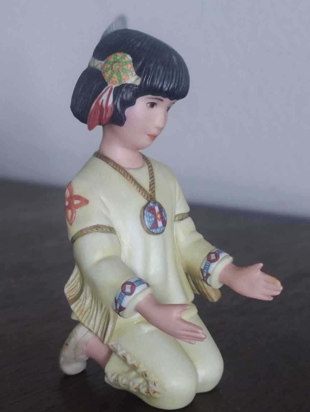 Lenox Native American Girl Figurine Vintage 1994 Collectible Bone China